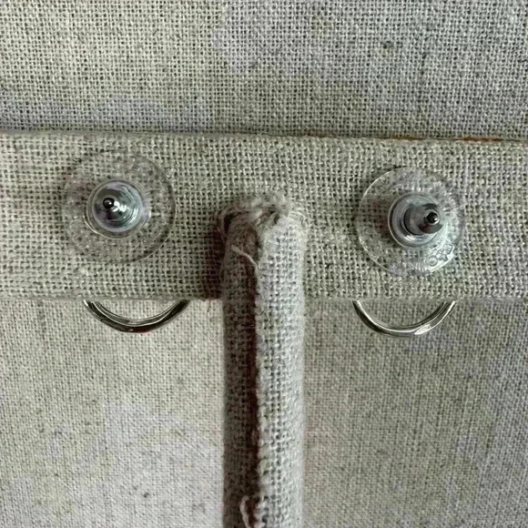 Stella & Dot Silver  ‘O’ Earrings - Picture 3 of 4